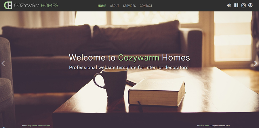Interior design template preview