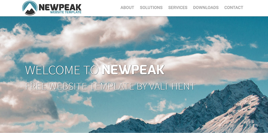 Newpeak template preview